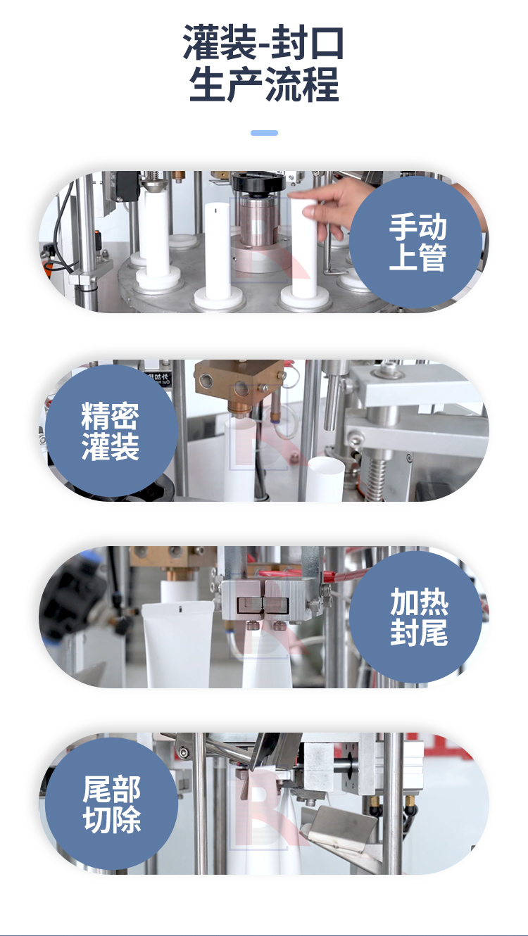 半自動(dòng)轉(zhuǎn)盤灌裝封尾機(jī)
